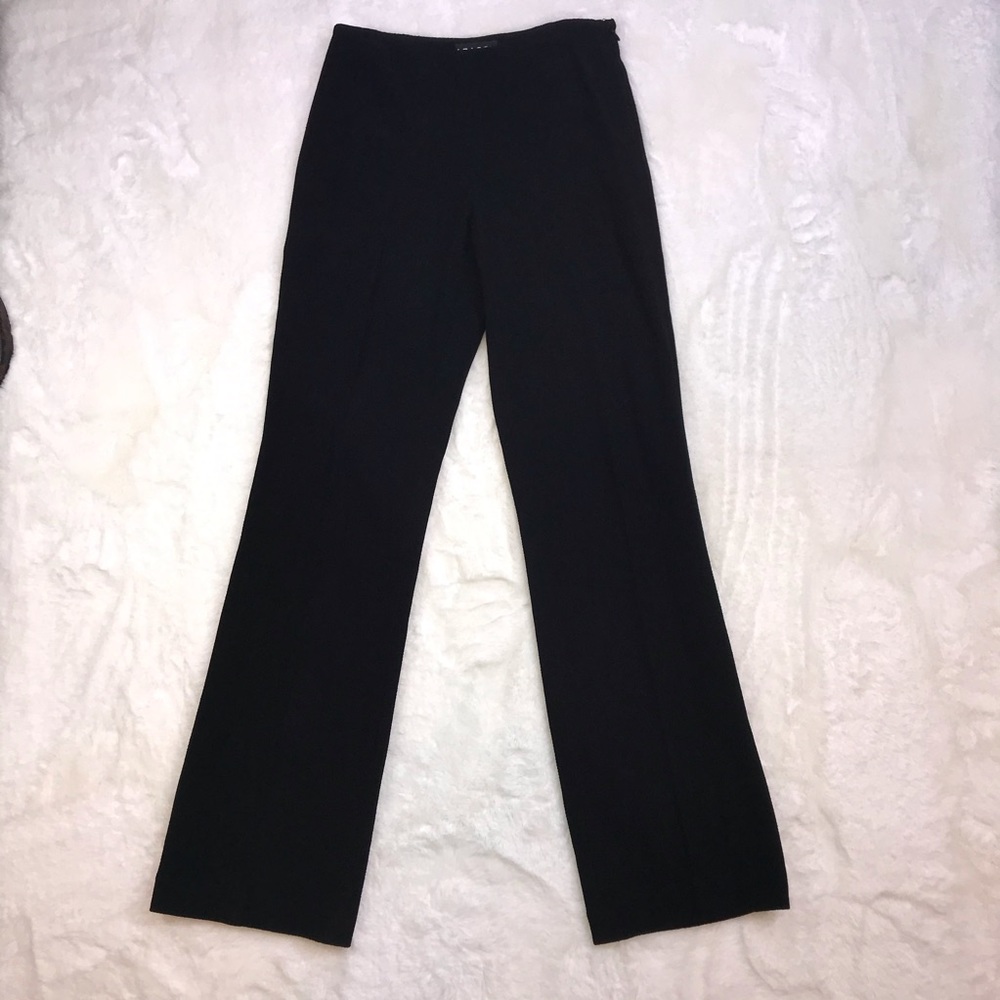 Azadeh Black Straight Leg Pants with Stretch 2